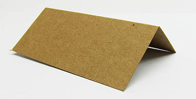 Tischkarte Kraftpapier 5 Stk 100x90mm
